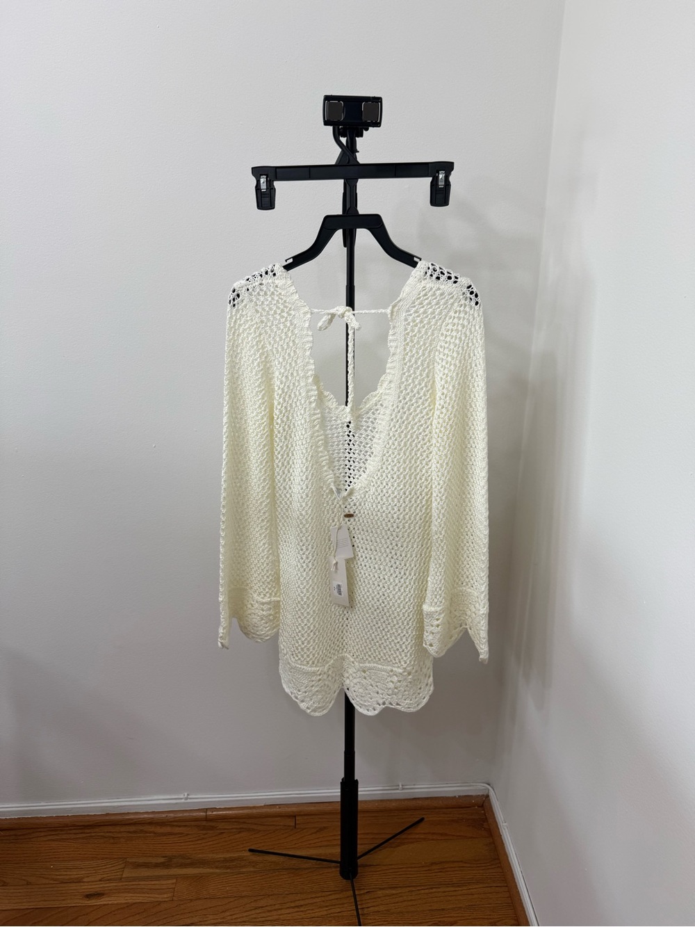 Altar'd State White Crochet Swim Cover-Up Tunic - Picture 5 of 6